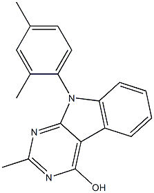 9-(2,4-DIMETHYLPHENYL)-2-METHYL-9H-PYRIMIDO[4,5-B]INDOL-4-OL Structure