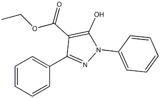 ETHYL 5-HYDROXY-1,3-DIPHENYL-1H-PYRAZOLE-4-CARBOXYLATE Structure