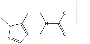 TERT-BUTYL 1-METHYL-1,4,6,7-TETRAHYDRO-5H-PYRAZOLO[4,3-C]PYRIDINE-5-CARBOXYLATE Structure
