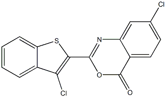7-chloro-2-(3-chlorobenzo[b]thiophen-2-yl)-4H-3,1-benzoxazin-4-one|