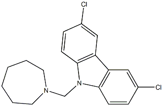 9-(1-azepanylmethyl)-3,6-dichloro-9H-carbazole