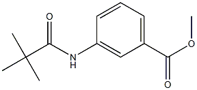 methyl 3-[(2,2-dimethylpropanoyl)amino]benzoate Structure