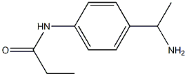 N-[4-(1-aminoethyl)phenyl]propanamide Structure