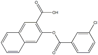 3-[(3-chlorobenzoyl)oxy]-2-naphthoic acid Structure