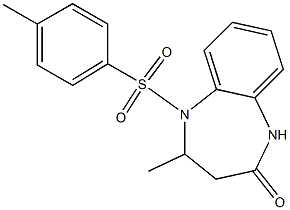 4-methyl-5-[(4-methylphenyl)sulfonyl]-1,3,4,5-tetrahydro-2H-1,5-benzodiazepin-2-one