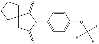 2-[4-(trifluoromethoxy)phenyl]-2-azaspiro[4.4]nonane-1,3-dione Structure