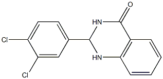 2-(3,4-dichlorophenyl)-2,3-dihydro-4(1H)-quinazolinone Structure