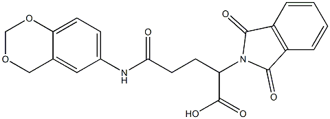 5-(4H-1,3-benzodioxin-6-ylamino)-2-(1,3-dioxo-2,3-dihydro-1H-isoindol-2-yl)-5-oxopentanoic acid Structure