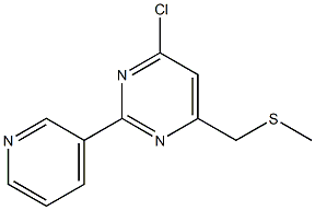 4-chloro-6-[(methylsulfanyl)methyl]-2-(3-pyridinyl)pyrimidine