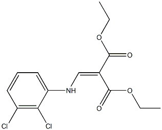 diethyl 2-[(2,3-dichloroanilino)methylidene]malonate Struktur