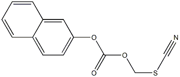 2-naphthyl thiocyanatomethyl carbonate Structure