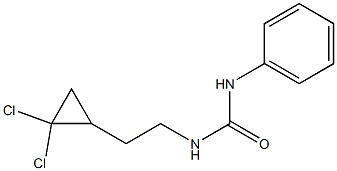 N-[2-(2,2-dichlorocyclopropyl)ethyl]-N'-phenylurea Structure