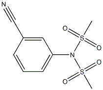 N-(3-cyanophenyl)-N-(methylsulfonyl)methanesulfonamide Structure