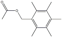 2,3,4,5,6-pentamethylbenzyl acetate Struktur