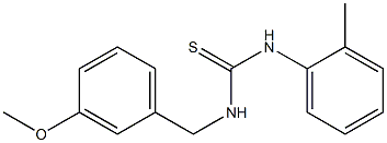 N-(3-methoxybenzyl)-N'-(2-methylphenyl)thiourea Structure