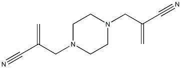 2-{[4-(2-cyanoallyl)piperazino]methyl}acrylonitrile Structure