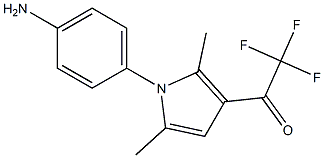 1-[1-(4-aminophenyl)-2,5-dimethyl-1H-pyrrol-3-yl]-2,2,2-trifluoro-1-ethanone|