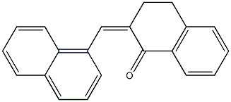 2-(1-naphthylmethylidene)-1,2,3,4-tetrahydronaphthalen-1-one Struktur