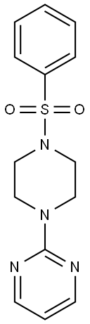 2-[4-(phenylsulfonyl)piperazino]pyrimidine Structure