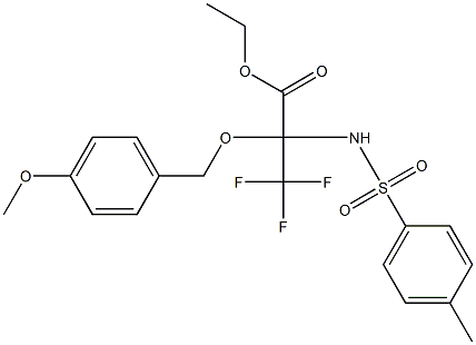 ethyl 3,3,3-trifluoro-2-[(4-methoxybenzyl)oxy]-2-{[(4-methylphenyl)sulfonyl]amino}propanoate Structure