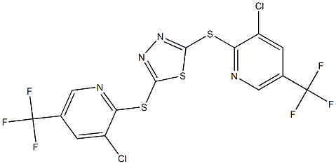 3-chloro-5-(trifluoromethyl)-2-pyridinyl 5-{[3-chloro-5-(trifluoromethyl)-2-pyridinyl]sulfanyl}-1,3,4-thiadiazol-2-yl sulfide