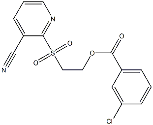 2-[(3-cyano-2-pyridyl)sulfonyl]ethyl 3-chlorobenzoate