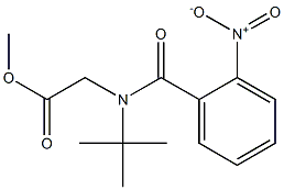 methyl 2-[tert-butyl(2-nitrobenzoyl)amino]acetate Struktur
