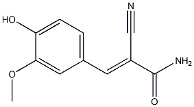 2-cyano-3-(4-hydroxy-3-methoxyphenyl)acrylamide