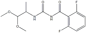 N-(2,6-difluorobenzoyl)-N'-(2,2-dimethoxy-1-methylethyl)urea Structure