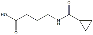 4-[(cyclopropylcarbonyl)amino]butanoic acid Struktur