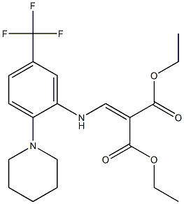 diethyl 2-{[2-piperidino-5-(trifluoromethyl)anilino]methylidene}malonate