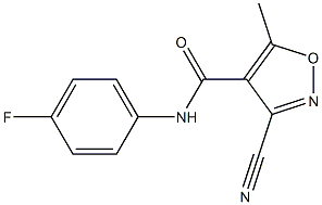 3-cyano-N-(4-fluorophenyl)-5-methyl-4-isoxazolecarboxamide