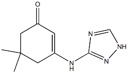 5,5-dimethyl-3-(1H-1,2,4-triazol-3-ylamino)-2-cyclohexen-1-one,,结构式