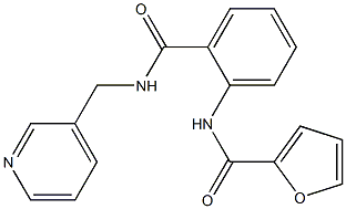 N2-(2-{[(3-pyridylmethyl)amino]carbonyl}phenyl)-2-furamide Struktur