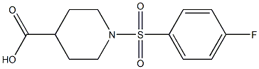 1-[(4-fluorophenyl)sulfonyl]piperidine-4-carboxylic acid Structure