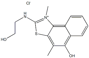  5-hydroxy-2-[(2-hydroxyethyl)amino]-1,4-dimethylnaphtho[1,2-d][1,3]thiazol- 1-ium chloride