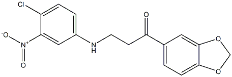 1-(1,3-benzodioxol-5-yl)-3-(4-chloro-3-nitroanilino)-1-propanone