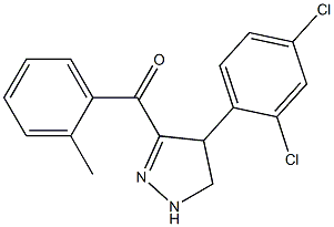 [4-(2,4-dichlorophenyl)-4,5-dihydro-1H-pyrazol-3-yl](2-methylphenyl)methanone