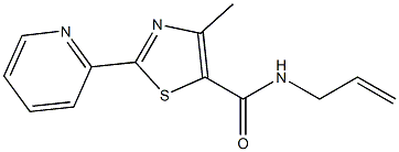 N-allyl-4-methyl-2-(2-pyridinyl)-1,3-thiazole-5-carboxamide Structure