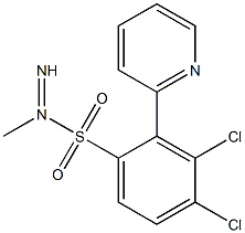 N1-imino(2-pyridyl)methyl-3,4-dichlorobenzene-1-sulfonamide Struktur