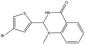 2-(4-bromo-2-thienyl)-1-methyl-1,2,3,4-tetrahydroquinazolin-4-one,,结构式