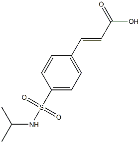 (2E)-3-{4-[(isopropylamino)sulfonyl]phenyl}acrylic acid 化学構造式