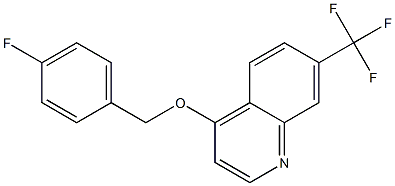 4-[(4-fluorobenzyl)oxy]-7-(trifluoromethyl)quinoline 结构式
