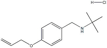 N-[4-(allyloxy)benzyl]-N-(tert-butyl)amine hydrochloride 结构式