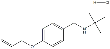 N-[4-(allyloxy)benzyl]-N-(tert-butyl)amine hydrochloride,,结构式