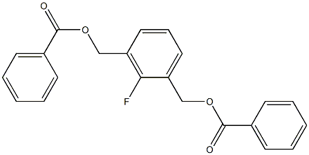 3-[(benzoyloxy)methyl]-2-fluorobenzyl benzoate Structure