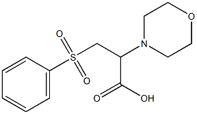 2-morpholin-4-yl-3-(phenylsulfonyl)propanoic acid|