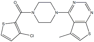 (3-chloro-2-thienyl)[4-(5-methylthieno[2,3-d]pyrimidin-4-yl)piperazino]methanone