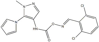 4-{[({[(2,6-dichlorophenyl)methylene]amino}oxy)carbonyl]amino}-1-methyl-5-(1H-pyrrol-1-yl)-1H-pyrazole