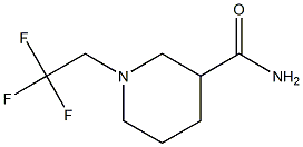 1-(2,2,2-trifluoroethyl)piperidine-3-carboxamide,,结构式